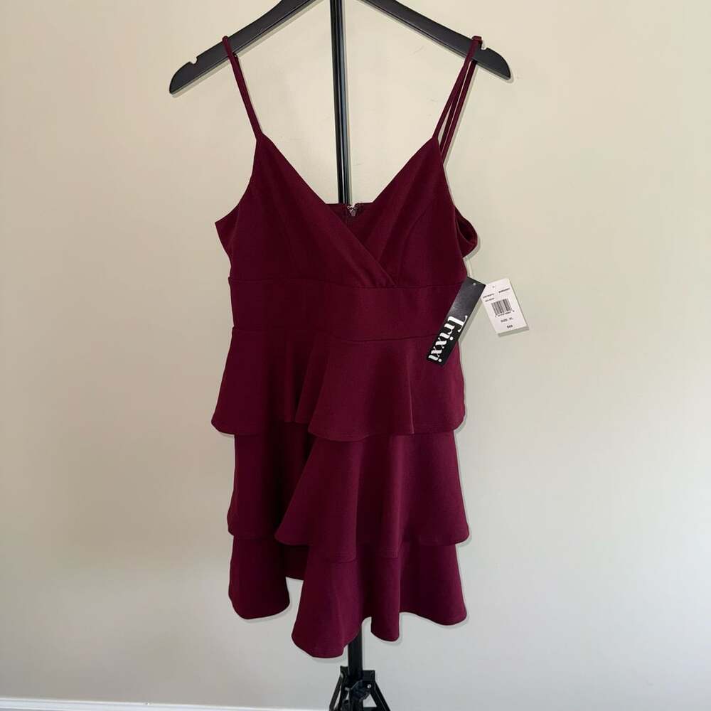 Trixxi Layered Ruffle Skater Dress Size XL